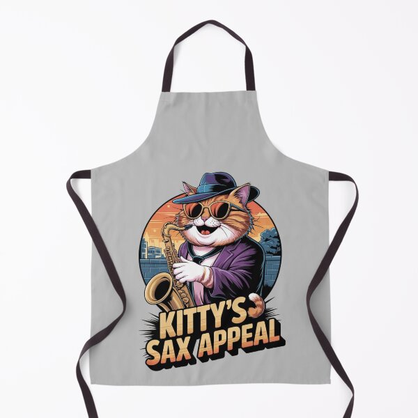 Item preview, Kitty's sax appeal - Saxophone cat designed and sold by JansenGS.