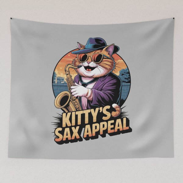 Item preview, Kitty's sax appeal - Saxophone cat designed and sold by JansenGS.