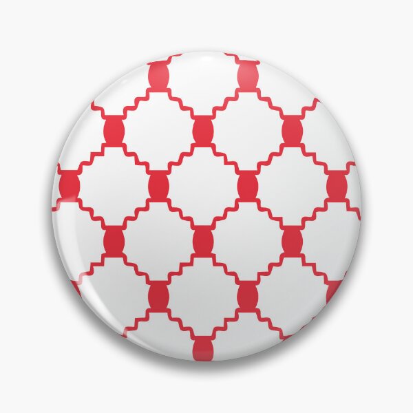 Item preview, A Kufiyah pattern Design with geometric shapes and lines in red color. designed and sold by HEMRO.
