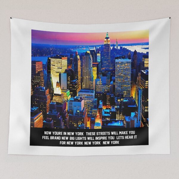 Item preview, Bright Lights Will Inspire You - Jay-Z Lyric Artwork designed and sold by GrizzlyCollective.