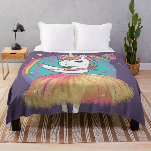 Item preview, Ballerina dancer rainbow unicorn designed and sold by All-About-Life.