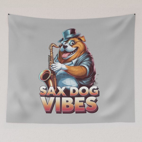 Item preview, Sax dog vibes - Saxophone dog designed and sold by JansenGS.