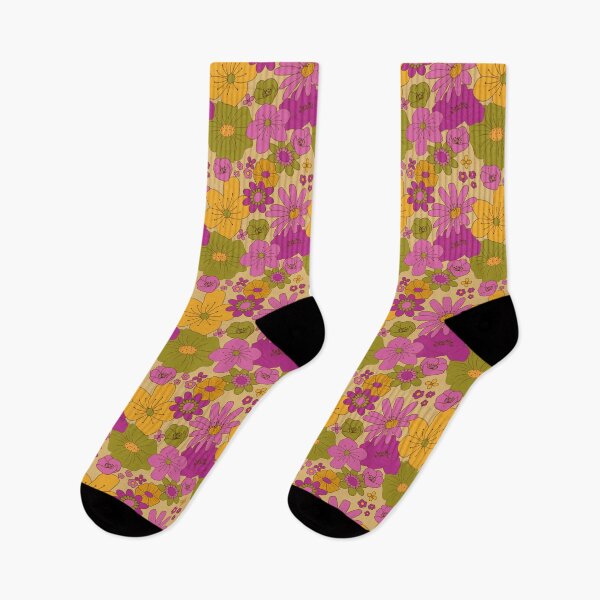 Item preview, Retro bold floral pattern designed and sold by Melanie Kelly.