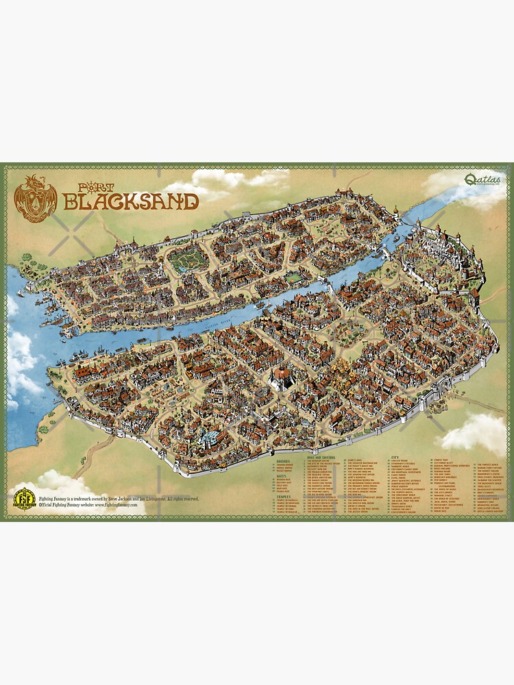 Thumbnail 3 of 3, Magnet, Port Blacksand: City of Thieves designed and sold by qpiii.