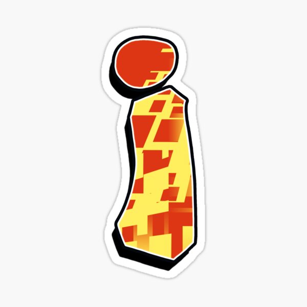 i - blocky Sticker