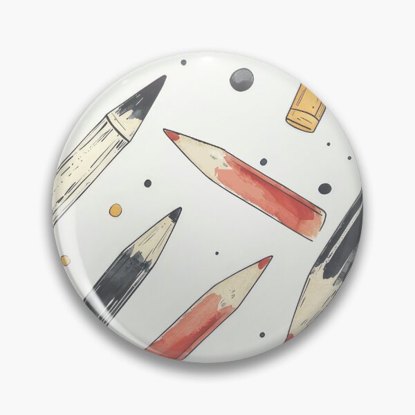 Item preview, seamless pattern with pens designed and sold by paratynka.
