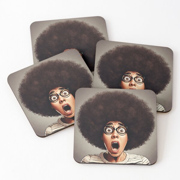 Item preview, Surprised Afro Woman 4 designed and sold by Tom-Johnson.