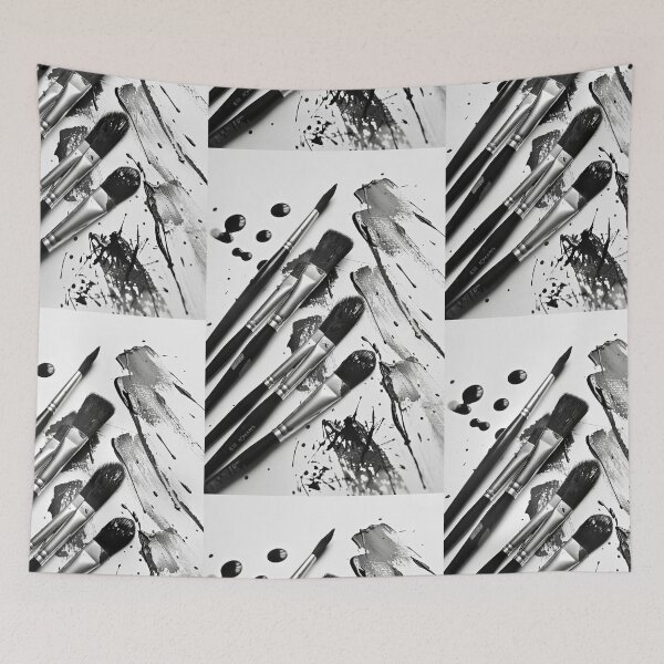 Item preview, Monochromatic Swirl: Brushstroke Expression designed and sold by Piotrek0001.