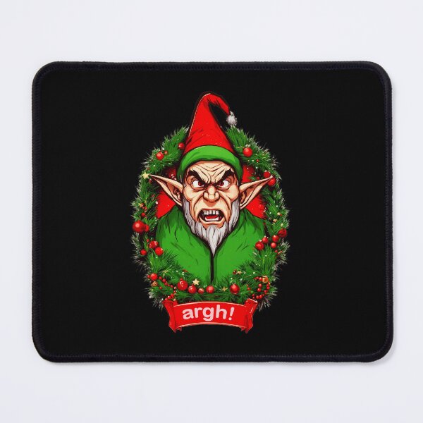 Item preview, Angry Christmas Grumpy Grinch Monster Elf designed and sold by Bunmigraphics .