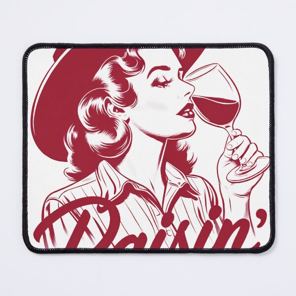 Item preview, Raisin' Hell – Bold Cowgirl Wine Design designed and sold by Charlietule.