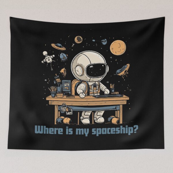 Item preview, Space Visit 1 - Where is my Spaceship designed and sold by innoAttire.