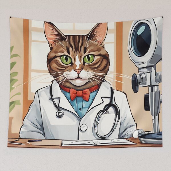 Item preview, The Cat in the Lab Coat 2 designed and sold by Tom-Johnson.