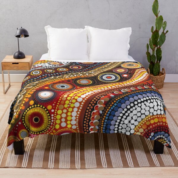 Item preview, Aboriginal Inspired Dot Art - Fossil Pathway designed and sold by GrinGalore.