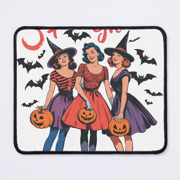 Item preview, Squad Ghouls – Retro Halloween Witch Friends Design designed and sold by Charlietule.