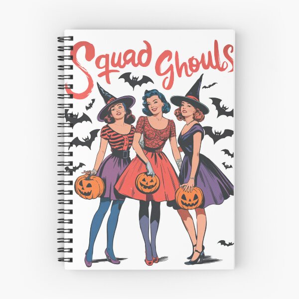 Item preview, Squad Ghouls – Retro Halloween Witch Friends Design designed and sold by Charlietule.