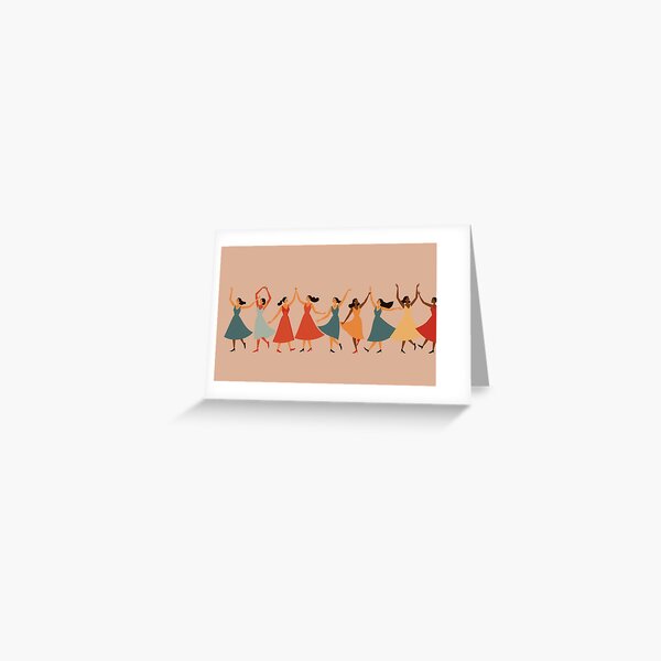 Item preview, Nine Ladies Dancing Mid-Century Retro Cut-Out 2 designed and sold by taiche.