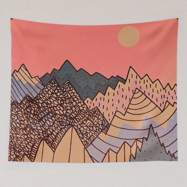 Item preview, The jagged peaks of autumn designed and sold by Swadeillustrations.