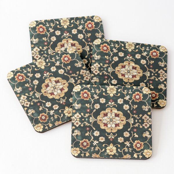 Item preview, Chinese Silk Floral Rug designed and sold by GrinGalore.
