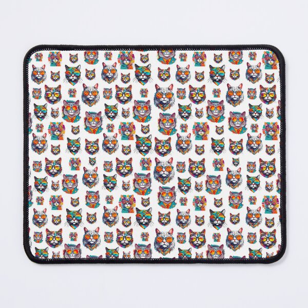 Item preview, Charming Cat in Glasses Pattern designed and sold by Tom-Johnson.