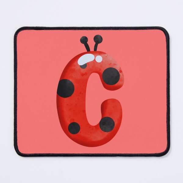 Item preview, Ladybug letter C designed and sold by DecoVibe.