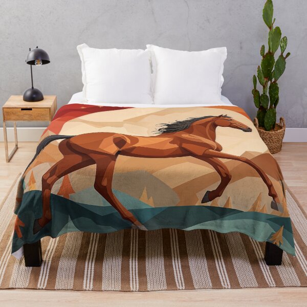 Item preview, A brown horse galloping through a desert  designed and sold by PixelRoots.