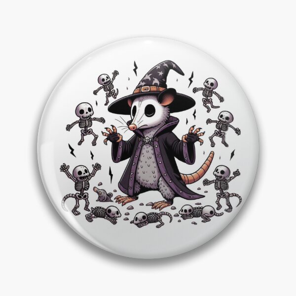 Item preview, Wizard Opossum Spooky Necromancer designed and sold by cami gallo.