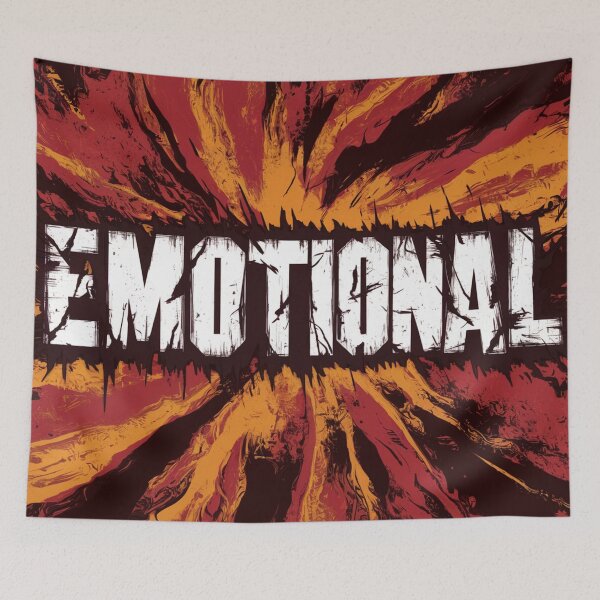 Item preview, Raw Emotion Fiery Blast Powerful Abstract Typography designed and sold by LuminShadowArt.