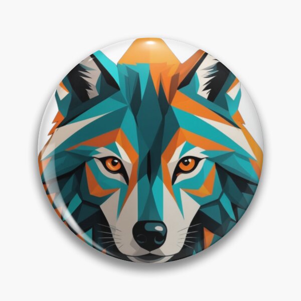 Item preview, Abstract and geometric representation of a wolf's face designed and sold by jean-nicolas.