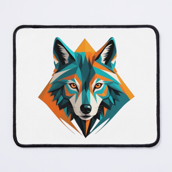 Item preview, Abstract and geometric representation of a wolf's face designed and sold by jean-nicolas.