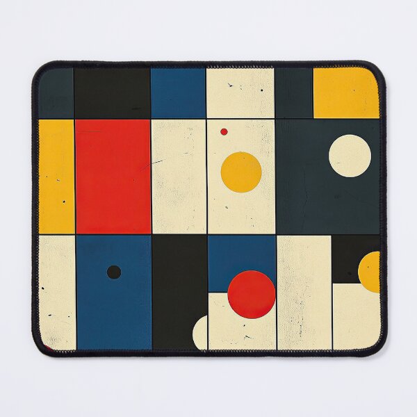Item preview, Bauhaus, Bauhaus, inspired by Piet Mondrian, red, blue, yellow designed and sold by ArtHouseNiklas.
