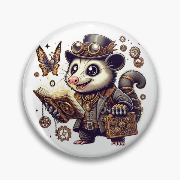 Item preview, Wizard Opossum Steampunk Art Style designed and sold by cami gallo.