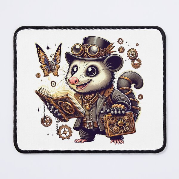 Item preview, Wizard Opossum Steampunk Art Style designed and sold by cami gallo.