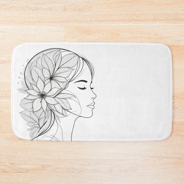 Item preview, Minimalist linear drawing of a face profile designed and sold by jean-nicolas.