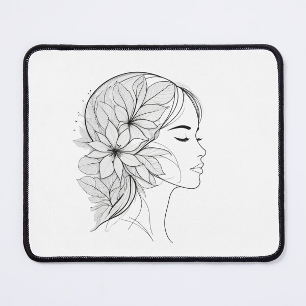 Item preview, Minimalist linear drawing of a face profile designed and sold by jean-nicolas.