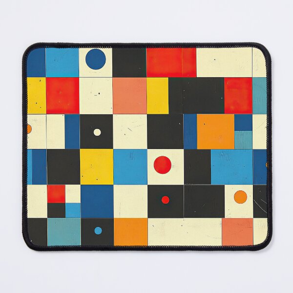Item preview, Bauhaus, Bauhaus, inspired by Piet Mondrian, red, blue, yellow designed and sold by ArtHouseNiklas.