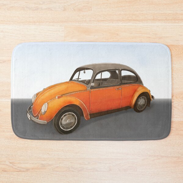 Item preview, Vintage car in orange designed and sold by Kalle Kiewitz.