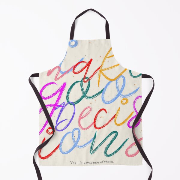 Item preview, I Make Goo Decisions, Typography Funny Quirky Words, Whimsical Pastel Colorful Witty Letters, Eclectic Hand-drawn Contemporary Lettering Art Print designed and sold by 83oranges.com.