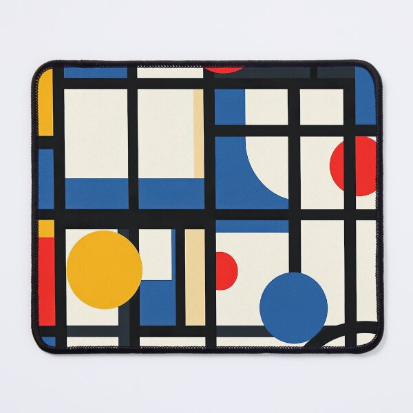 Item preview, Bauhaus, Bauhaus, inspired by Piet Mondrian, red, blue, yellow designed and sold by ArtHouseNiklas.