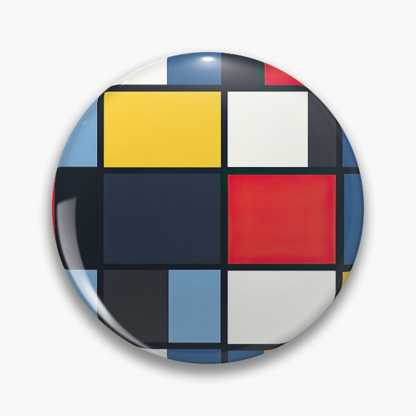Item preview, Bauhaus, Bauhaus, inspired by Piet Mondrian, red, blue, yellow designed and sold by ArtHouseNiklas.