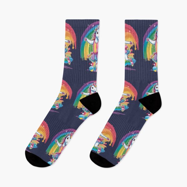 Item preview, Ballerina dancing rainbow unicorn  designed and sold by All-About-Life.