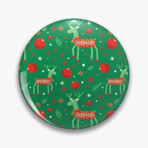 Item preview, Christmas Reindeer Seamless Pattern designed and sold by HippoInkStudio.