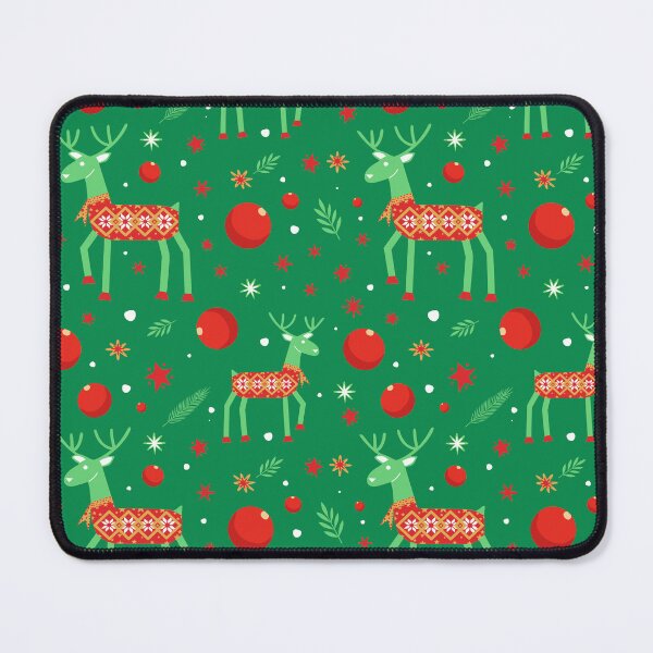 Item preview, Christmas Reindeer Seamless Pattern designed and sold by HippoInkStudio.