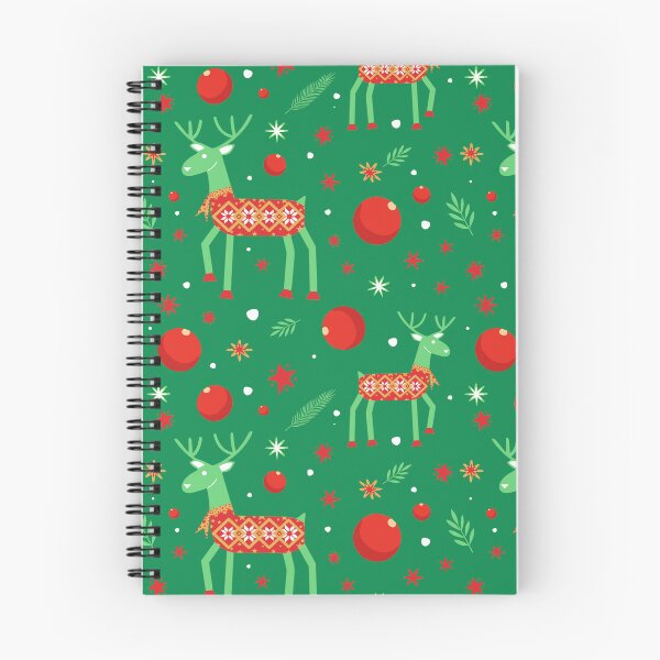 Item preview, Christmas Reindeer Seamless Pattern designed and sold by HippoInkStudio.