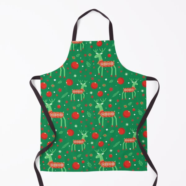 Item preview, Christmas Reindeer Seamless Pattern designed and sold by HippoInkStudio.