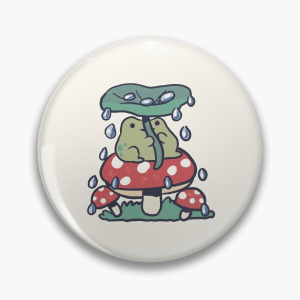 Item preview, Cute frog on a mushroom  designed and sold by Artofmayara.