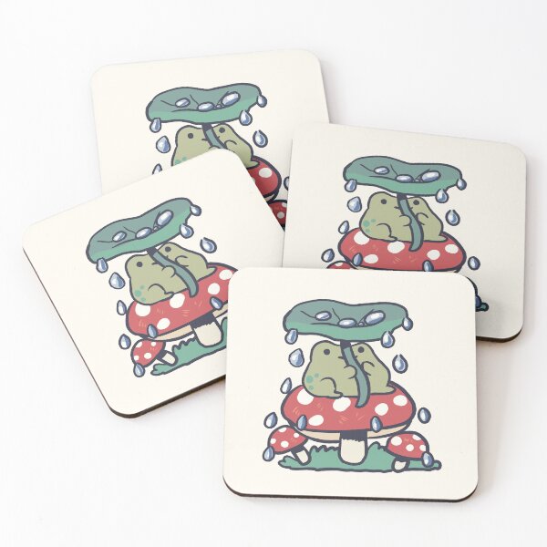 Item preview, Cute frog on a mushroom  designed and sold by Artofmayara.