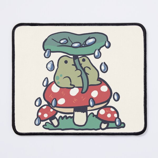 Item preview, Cute frog on a mushroom designed and sold by Artofmayara.