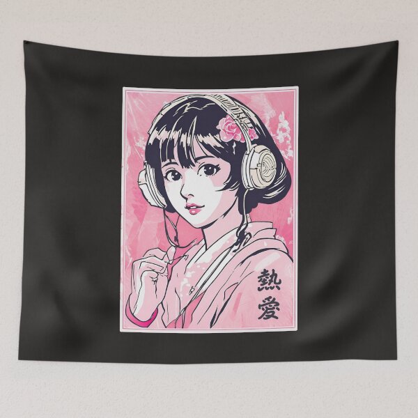 Item preview, Musical Mangaka Playing Music Passionate Love Life Blessings Quote in Japanese designed and sold by wigobun.