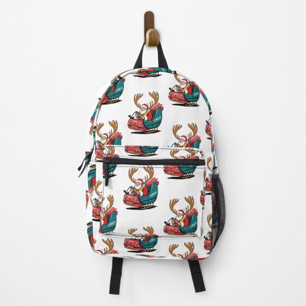 Item preview, Funny Santa Driving Uber Sleigh Cartoon Design designed and sold by ObjCrea123.
