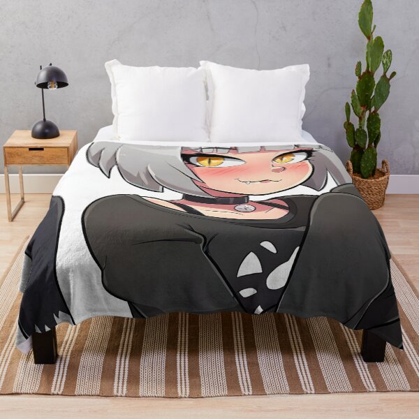 Item preview, Cute Cat-Girl Nekomimi with Yellow Eyes and Animal Ears designed and sold by ByteyCreatives.